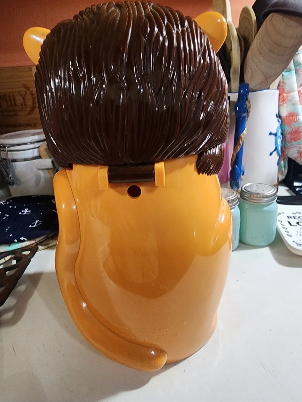 Vintage 1999 talking & Roaring Lion Cookie Jar